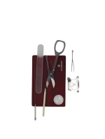 Vreckový nôž Victorinox V-0.72 40.T Swiss Card, červený priehľadný Vreckový nôž Victorinox V-0.72 40.T Swiss Card, červený priehľadný