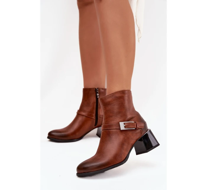 Topánky na podpätku model 217800 Krok vo veľkom štýle