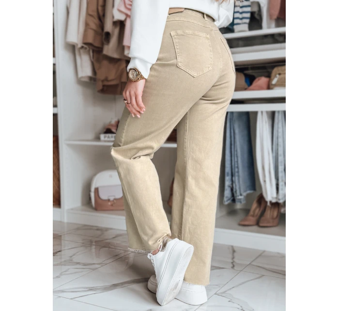 Dámské džínové kalhoty beige Dstreet model 21983438 - FashionStreet
