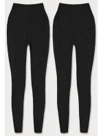 Černé bavlněné legíny model 18293686 - J.STYLE