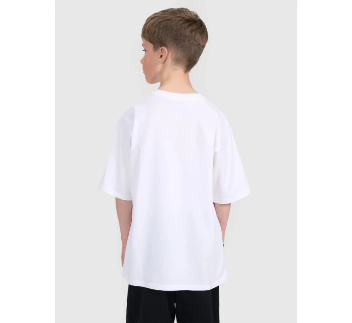 Chlapčenské tričko oversize s potlačou 4F 4FJRAW25TTSHM3065-10S Chlapčenské tričko oversize s potlačou 4F 4FJRAW25TTSHM3065-10S