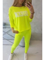 Sada s model 18748710 potiskem Queen yellow - K-Fashion Sada s model 18748710 potiskem Queen yellow - K-Fashion