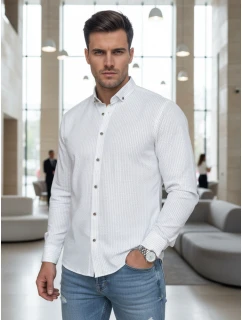 Koszula męska slim fit  biała model 22007695 - FashionStreet