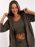 Dámsky trojdielny základný khaki set (7742) Dámsky trojdielny základný khaki set (7742)