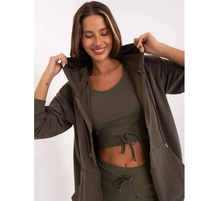 komplet damski basic khaki model 21224465 - Factory Price komplet damski basic khaki model 21224465 - Factory Price