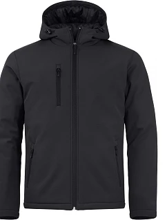 Padded Hooded Softshell Men Pánská zateplená softshellová bunda s kapucí model 22454899 black - Clique