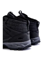 Męskie Ocieplane Botki Buty Trekkingowe Cross Jeans KK1R4022C Czarne