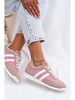 Semišové Dámské Sportovní Boty  Růžové model 22107485 - McArthur
