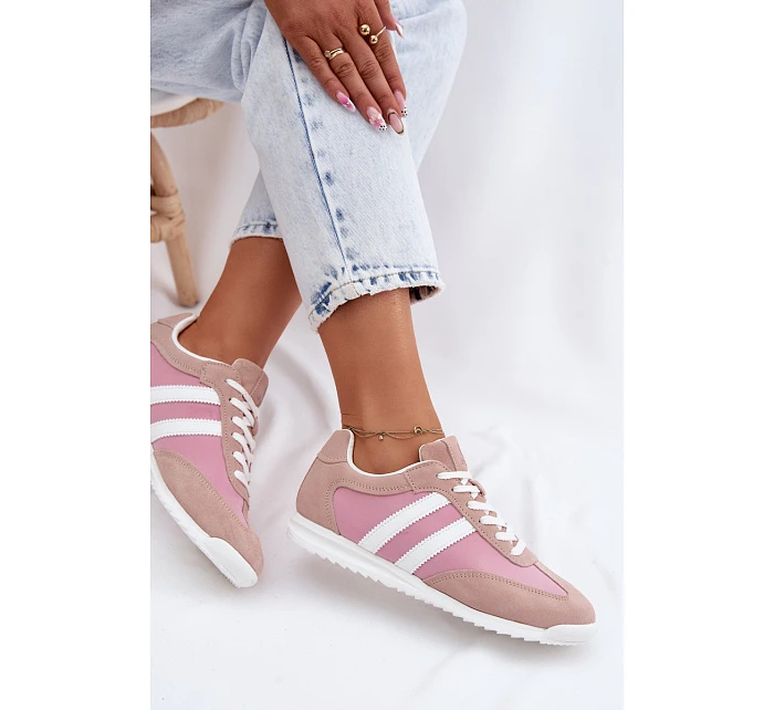 Semišové Dámské Sportovní Boty  Růžové model 22107485 - McArthur