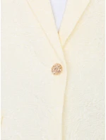 Marynarka IT MA model 22013803 ecru - FPrice Marynarka IT MA model 22013803 ecru - FPrice