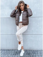 Dámská prošívaná bunda hnědá Dstreet model 21971044 - FashionStreet