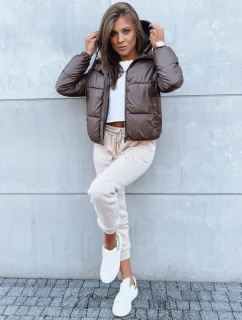 Dámska prešívaná bunda KHALEESI hnedá FashionStreet TY3877