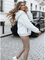 FashionStreet dámska biela bunda TY5270