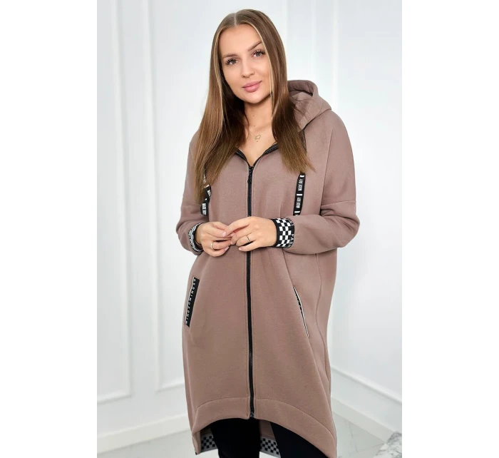 Mikina s kapucí na zip mocca Mikina s kapucí na zip mocca