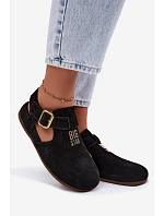 Dámské sandály z přírodního semiše Big Star model 22178980 Černé - Big Star Shoes