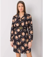 Šaty DHJ SK 12765.11 čierna a béžová