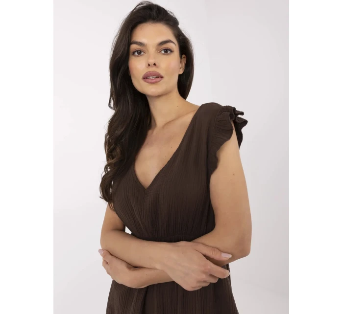 Šaty MI SK 122126.77 hnedé