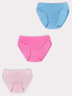 Bavlněné dívčí kalhotky 3pack model 18504893 Vícebarevné - Yoclub