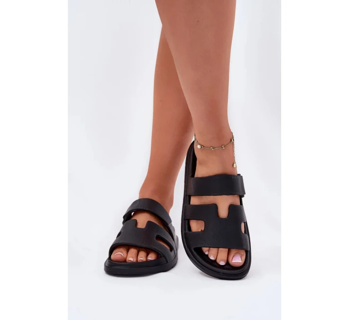 Dámske penové papuče - čierne