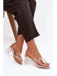 Žabky na podpätku model 225136 Krok vo veľkom štýle