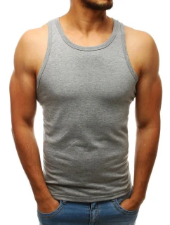 Pánské tílko bez potisku šedé Dstreet model 21962215 - FashionStreet