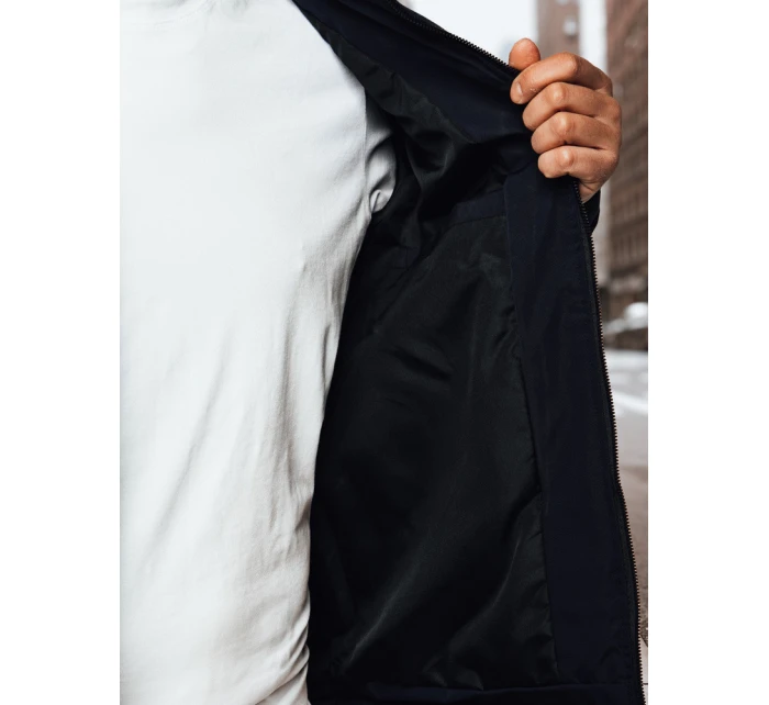 FashionStreet pánska tmavomodrá prechodná bunda TX4994