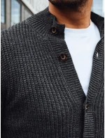 Pánský tmavě šedý svetr Dstreet model 21994134 - FashionStreet Pánský tmavě šedý svetr Dstreet model 21994134 - FashionStreet