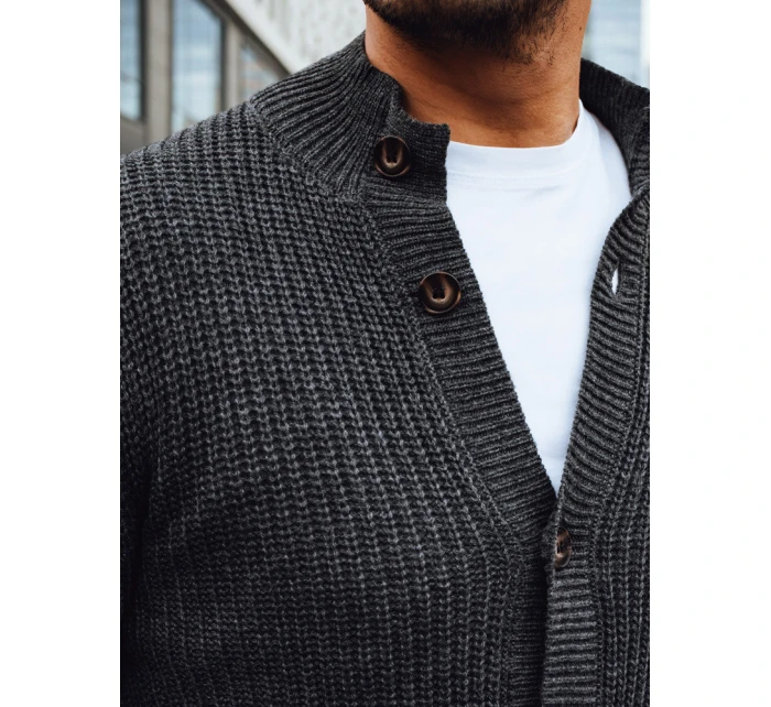 Pánský tmavě šedý svetr Dstreet model 21994134 - FashionStreet Pánský tmavě šedý svetr Dstreet model 21994134 - FashionStreet