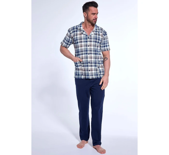 Pánské pyžamo model 20954756 cr/r 3XL5XL na zip - Cornette Pánské pyžamo model 20954756 cr/r 3XL5XL na zip - Cornette