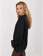 Dámska bavlnená základná mikina Goodlookin Black (A1047)
