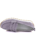 Fialové semišové kožené mokasíny Sergio model 22021867 - LEONE