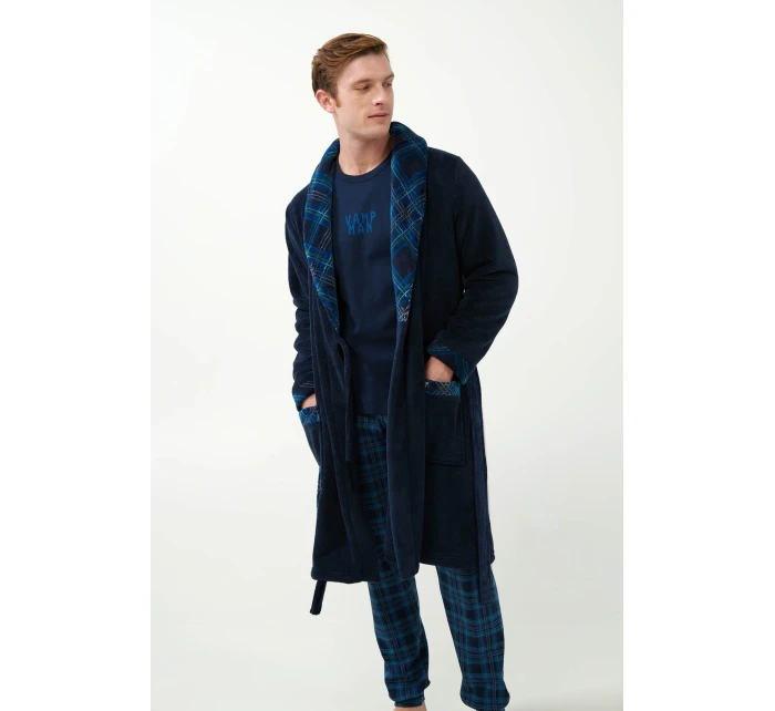 Vamp - Pánsky župan so štýlovou klopou 21629 - Vamp