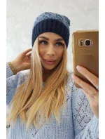 Bibiana fleecová čepice navy model 18751223 - K-Fashion Bibiana fleecová čepice navy model 18751223 - K-Fashion