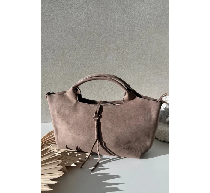 Taška z eko semiše Taupe Ivonira Taška z eko semiše Taupe Ivonira