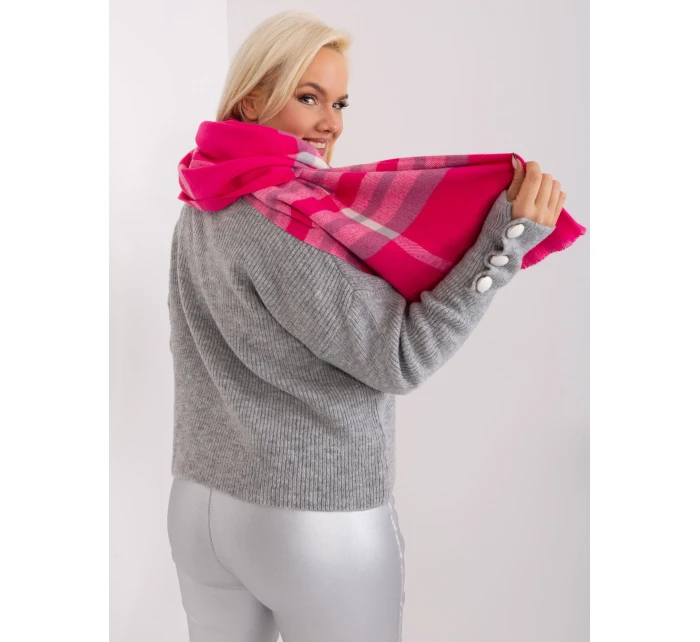 Šatka AT SZ 23125 1.26 sivo-ružová