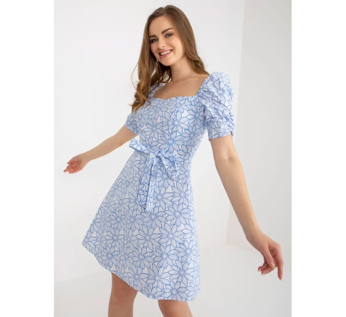 LK SK 509002 šaty.03P biela a modrá