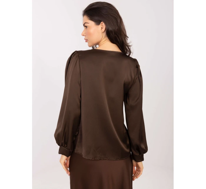 Bluzka MI BZ model 21795561 ciemny brązowy - FPrice