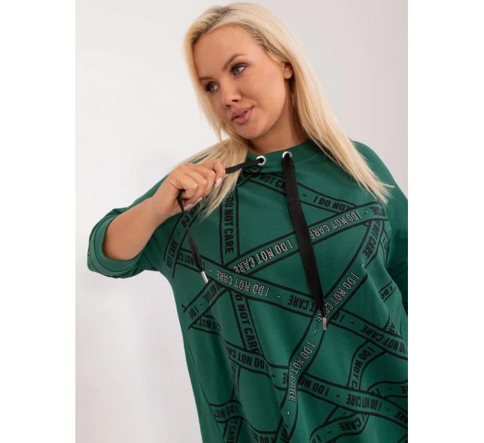 Tunika RV TU model 20190729 ciemny zielony - FPrice Tunika RV TU model 20190729 ciemny zielony - FPrice