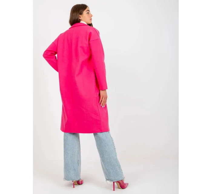 Dámsky kabát TW EN BI-7298-1.15 tmavo ružový - Och Bella