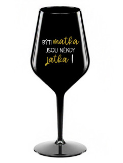 černá nerozbitná sklenice na víno 470 ml model 20731807 - Giftela