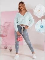 Dámské džínové úzké kalhoty s páskem modré Dstreet model 21984787 - FashionStreet Dámské džínové úzké kalhoty s páskem modré Dstreet model 21984787 - FashionStreet