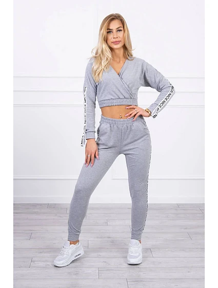 Sada s ozdobnými model 18746072 šedá - K-Fashion Sada s ozdobnými model 18746072 šedá - K-Fashion