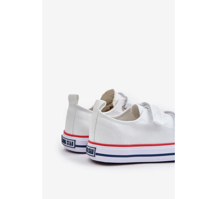 Trampki Dziecięce Na Rzepy Big Star OO374009 Białe