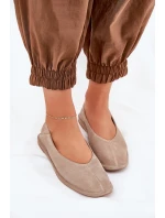 Semišové Dámské Baletky Big Star model 21690762 Béžové - Big Star Shoes