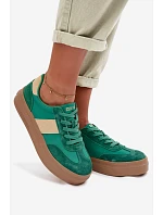 Dámské semišové tenisky Big Star TT274163 Zelené