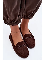 Dámské mokasiny Ploché Čokoládové Olisa Dámské mokasiny Ploché Čokoládové Olisa