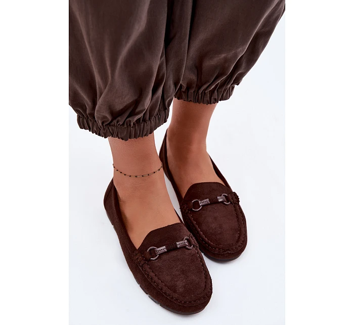 Dámské mokasiny Ploché Čokoládové Olisa Dámské mokasiny Ploché Čokoládové Olisa