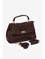 Dámská kabelka z imitace kůže čokoládová model 22221043 - Flora&Co Dámská kabelka z imitace kůže čokoládová model 22221043 - Flora&Co
