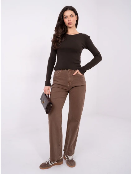 Bluzka WT BZ model 21875374 ciemny brązowy - FPrice