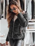 FashionStreet dámska čierna bunda TY4240